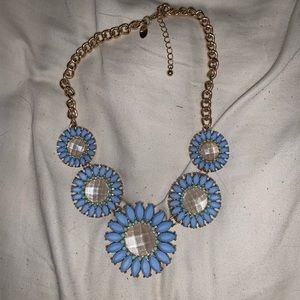 blue statement necklace